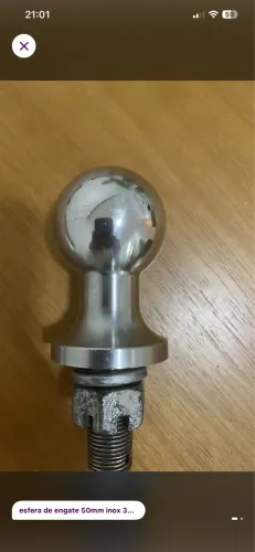 Esfera veicular engate inox 304 maciça não enferruja 