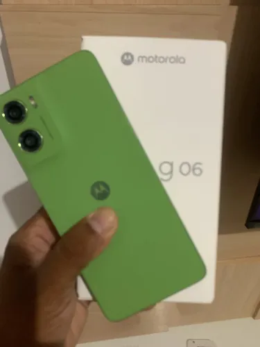 Moto g06 verde 256/4gb -novo- nota fiscal