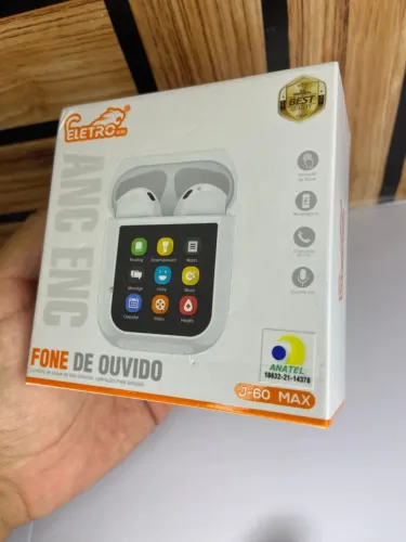 Fone de Ouvido Bluetooth Branco - J-60 Max EletroMex an2