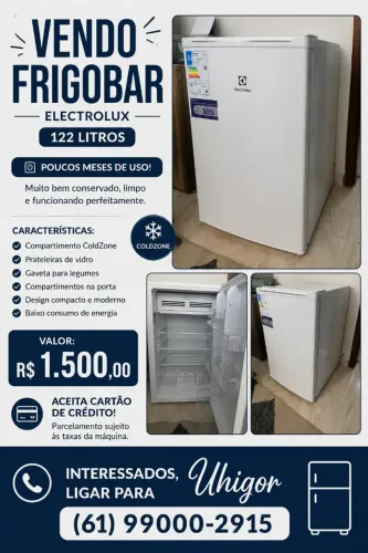 FRIGOBAR ELECTROLUX 122 LITROS