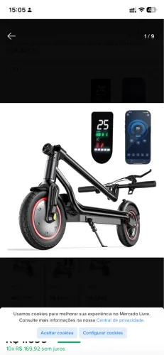 Patinete elétrica 500w