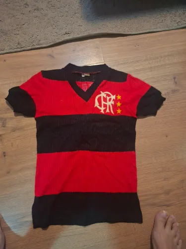 Camisa flamengo malha anos 70 infantil