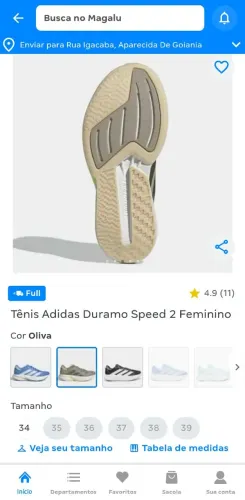 Tênis feminino  número  36 motivo da venda, comprei  número  maior.