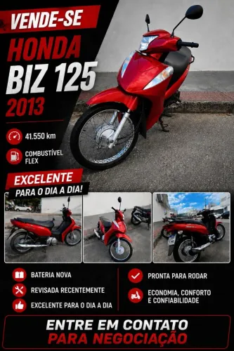 Honda biz 125 pouco rodada