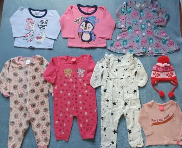 Lote de roupas menina tamanho 1