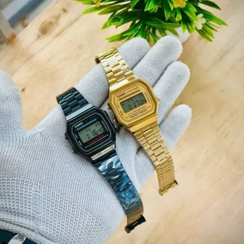 Relógio Digital Casio A168 (Visor Digital e Pulseira Malha Metálica) - LEIA A DESCRIÇÃO