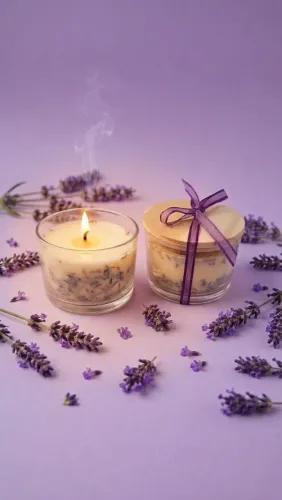 Vela aromática de Lavanda