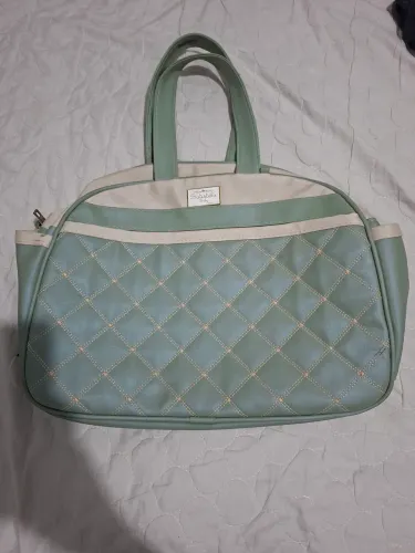 Bolsa de Maternidade Batistela Baby - Verde e Creme ?