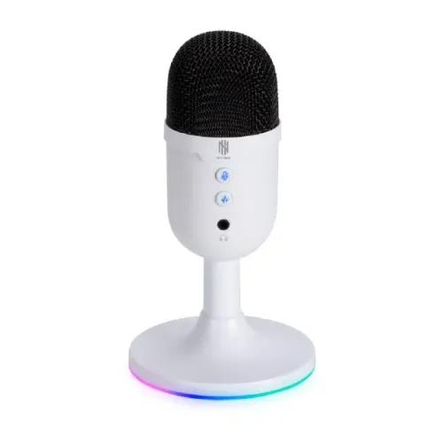 Microfone Gamer New Hero Vox RGB USB - Branco