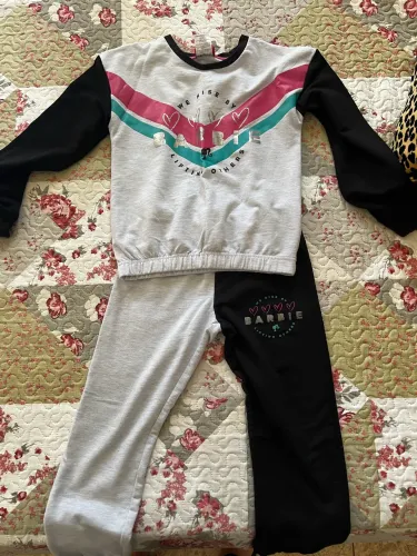 Conjunto moletom Barbie infantil