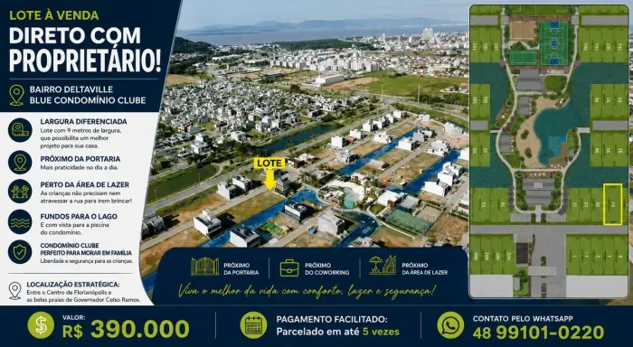 Lote/Terreno para venda tem 193 metros quadrados em Beira Rio - Biguaçu - Santa Catarina