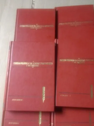 relíquia de enciclopédia, 6 livros,Curso prático da língua portuguesa Jânio quadrado usado