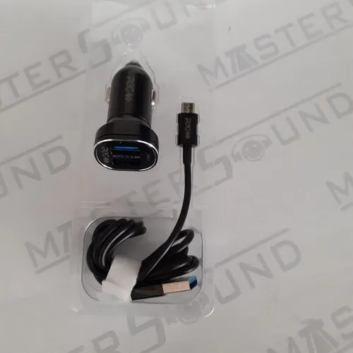 Kit carregador veícular. Com 2 entradas usb,Cabo com entrada,V8. Novo.