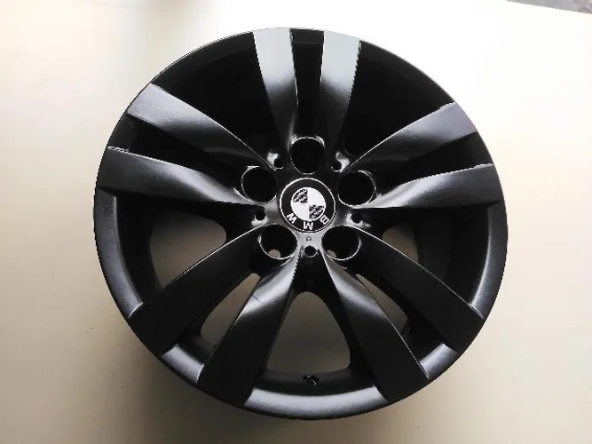 Jogo de Rodas Esportivas  BMW E42 5x120 17x8 37 Preto Semi Brilho Seminova JG16