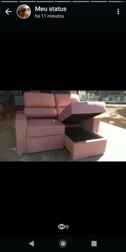Sofá Cama Retrátil Rosa fazemos reformas em geral