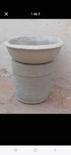 Vaso concreto $20 cada levando os dois faço $30 retirar ribeirao preto