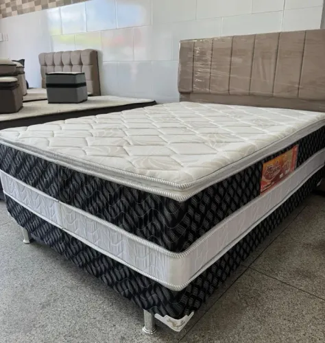 Cama box casal com Pillow Top 