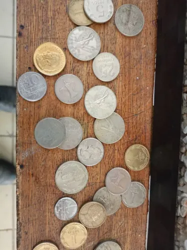 Moedas antigas de coleção