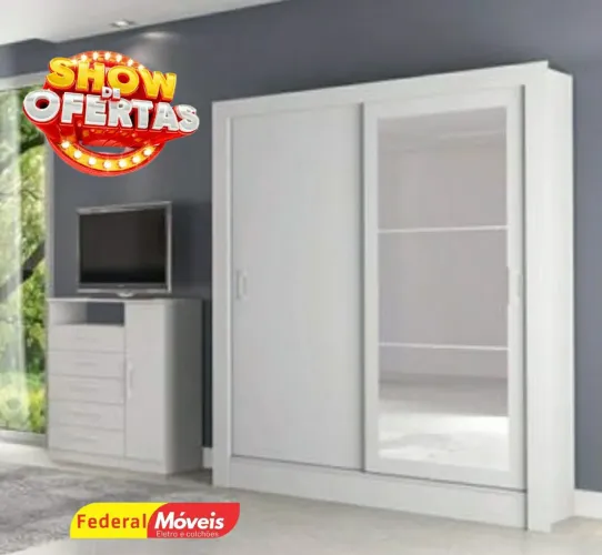 Guarda Roupa 2 Portas Novo Fazemos Entrega