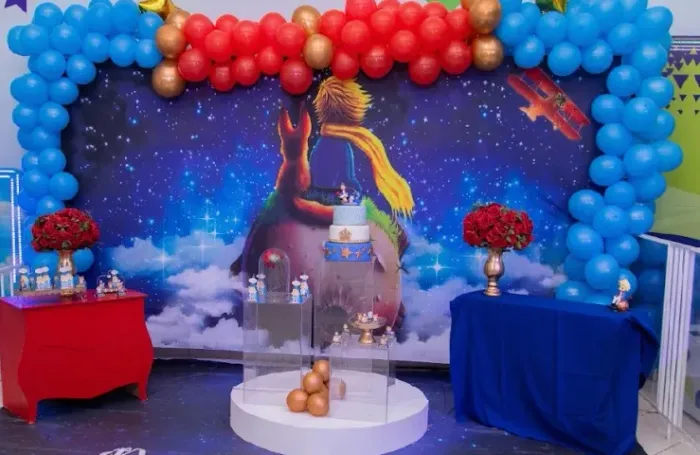 Painel para decoração infantil SUBLIMADO Pequeno príncipe veste fácil 