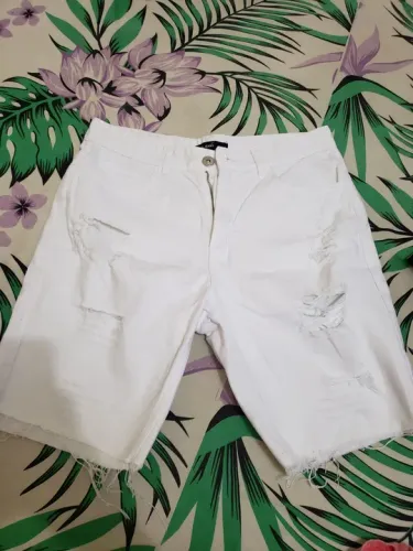 Short Jeans Branco POOL