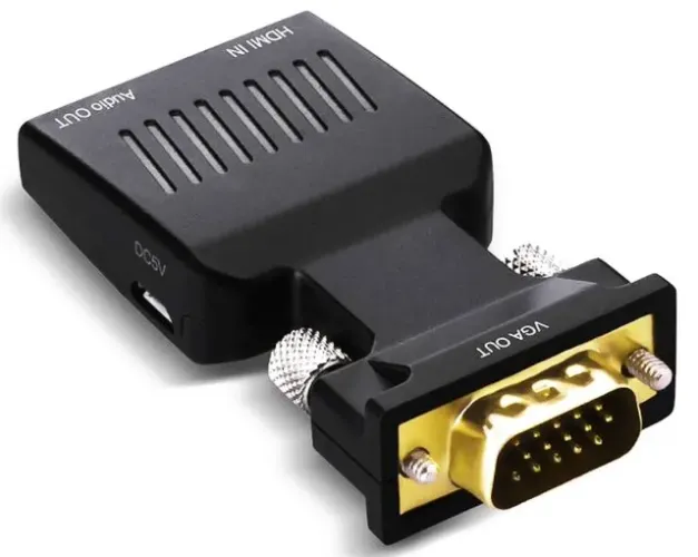 Conversor Adaptador De Vga Macho X Hdmi Femea Pc Notebook Arduino Automação COD-CP358 