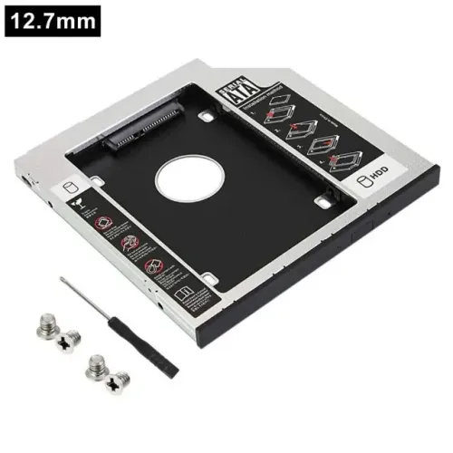 Adaptador Case Caddy 2º Hd Ssd/dvd P/notebook 12mm 12,7mm