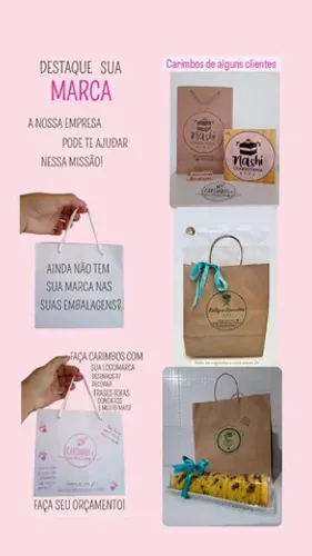Carimbo personalizado com sua logomarca
