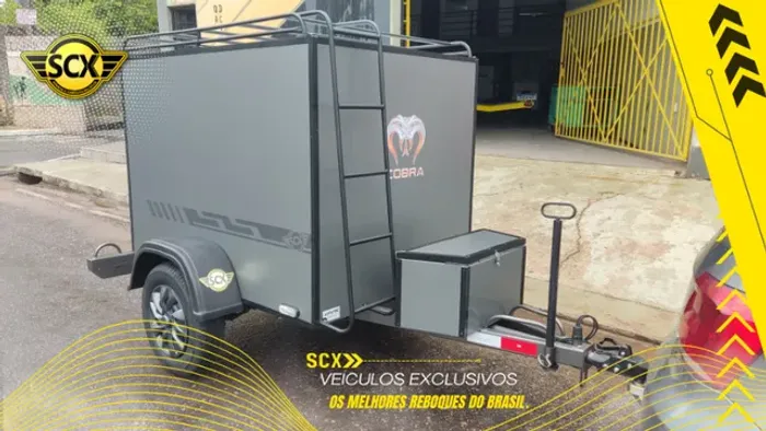 Carretinha Reboque tipo baú, os melhores, mais bonitos! Empresa Homologada Senatran