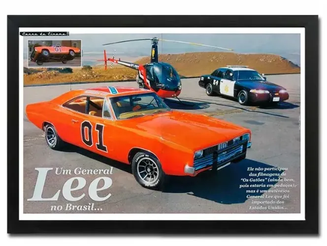 Dodge Charger 1969 General Lee - Quadro decorativo
