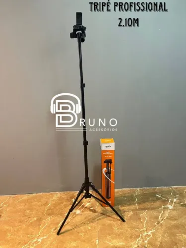 Tripé Profissional 2.10M para Câmera e Celular