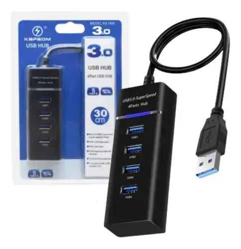 HUB USB 4 PORTAS 3.0 KAPBOM