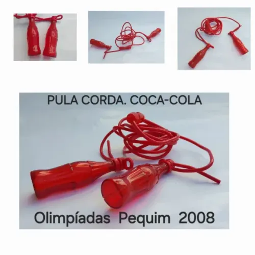 PULA CORDA - COCA-COLA OLIMPÍADA 2008 PEQUIN -COR VERMELHO