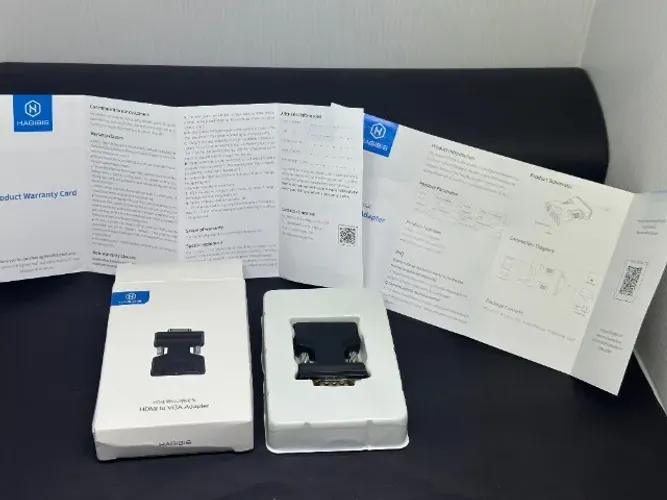 Adaptador Conversor Compatível Hdmi Fêmea P/ Vga Macho Áudio
