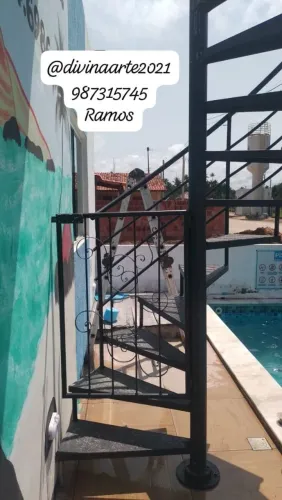 Ramos escada caracol é reta galvanizada peça já a sua 