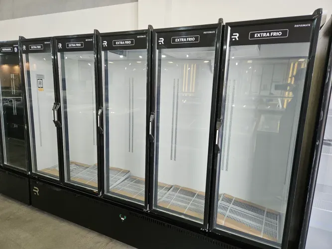 expositora extra frio 5 portas para carnes e cervejas nova