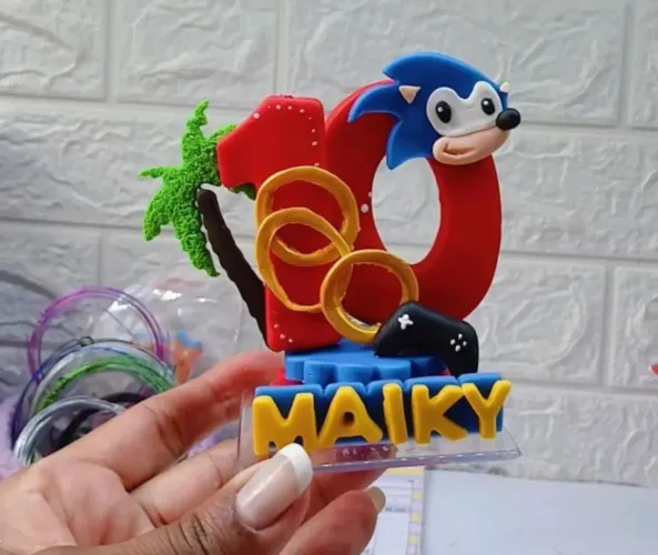 Vela personalizada/ topo de bolo