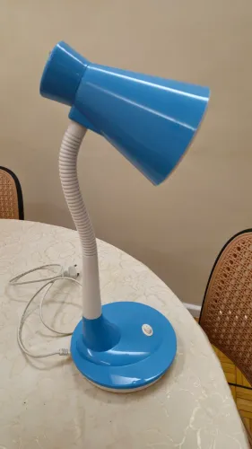 Luminária de Mesa Flex azul