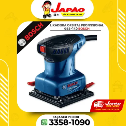Lixadeira Orbital Profissional 220W GSS 140 Bosch Garantia de 1 Ano