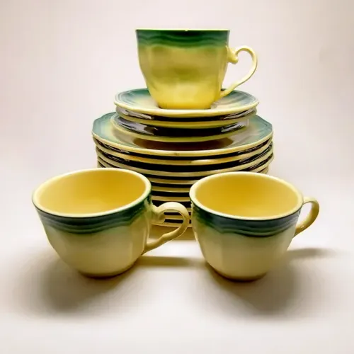 Conjunto de Chá e pratos vintage Vitramik - Oxford Brasil