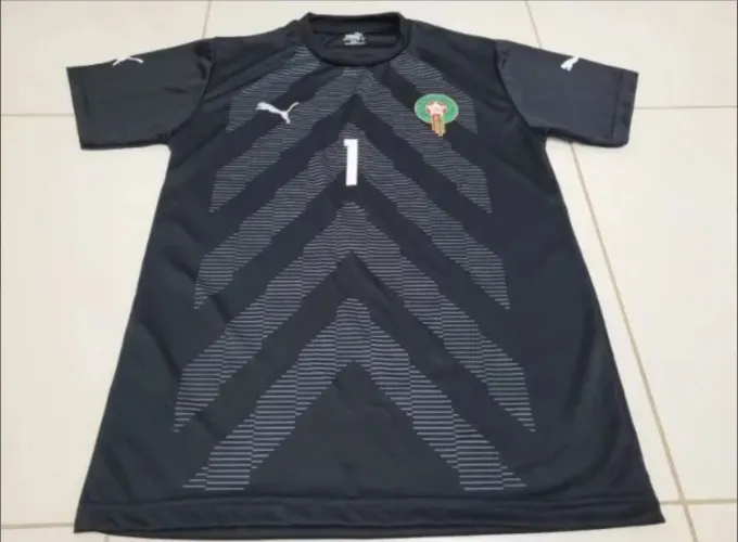 Camisa Marrocos Original Puma Preta Goleiro #1 Bono ( goleiro do Al Hilal)