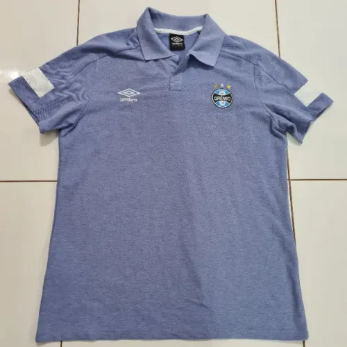 Camisa Grêmio Umbro Polo Viagem 2018 Azul Tamanho G