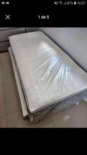 Colchão Box solteiro Novo com Cama auxiliar