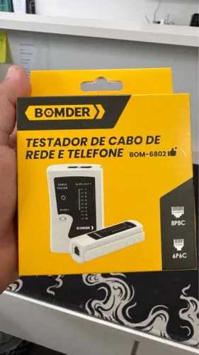 Teste de Cabo de Rede e Telefone BOM-6802