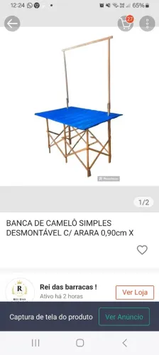 Banca de camelô nova sem uso!!