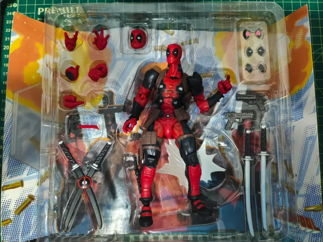 Action Figure Deadpool - na embalagem