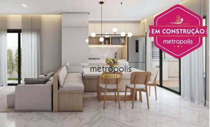 Apartamento à venda, 104 m² por R$ 851.000,00 - Vila Pires - Santo André/SP