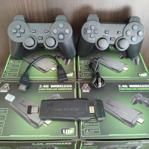 (LACRADO) Console de jogos Pendrive 4K com controle wireless