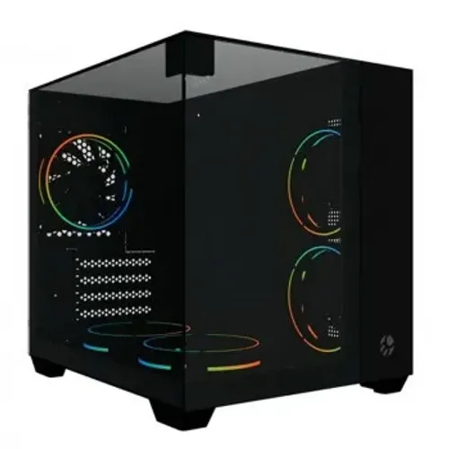 Gabinete Gamer Bluecase Tokyo, mATX, Lateral Vidro, USB 3.0, Sem Fan, Sem Fonte, Preto - B
