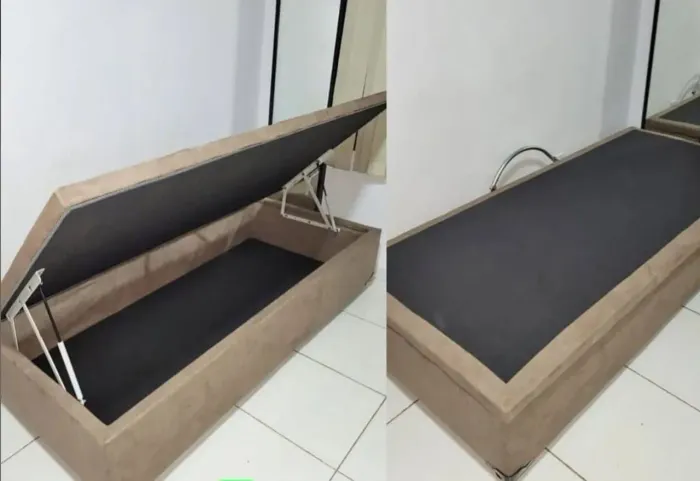 Cama box baú solteiro